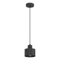 Висяща лампа на кабел PARKLA 1xE27/15W/230V черна
