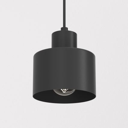 Висяща лампа на кабел PARKLA 1xE27/15W/230V черна