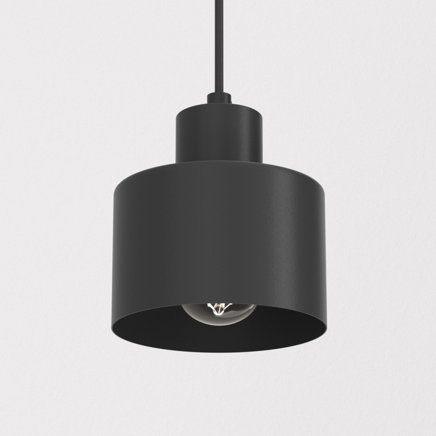 Висяща лампа на кабел PARKLA 1xE27/15W/230V черна