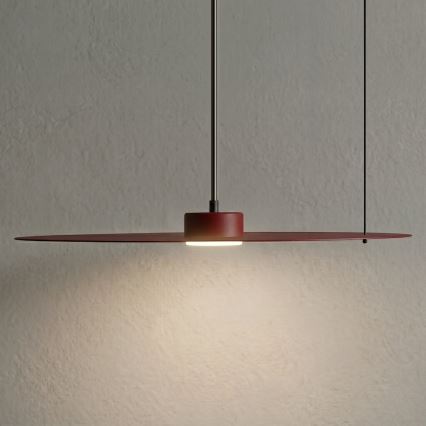 Висяща лампа на кабел PIATTO 1xGX53/15W/230V Ø 55 см бордо