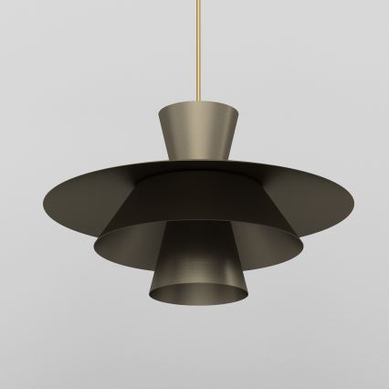 Висяща лампа на кабел PLATO 1xE27/15W/230V, бронзова