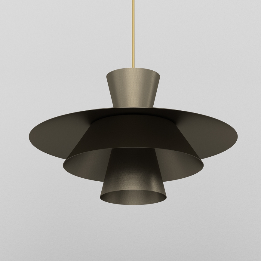 Висяща лампа на кабел PLATO 1xE27/15W/230V, бронзова