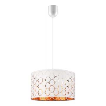 Висяща лампа на кабел ULLE 1xE27/15W/230V, бяла