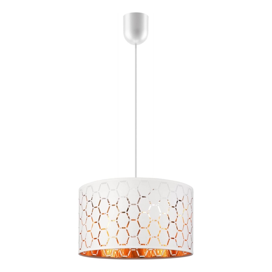 Висяща лампа на кабел ULLE 1xE27/15W/230V, бяла