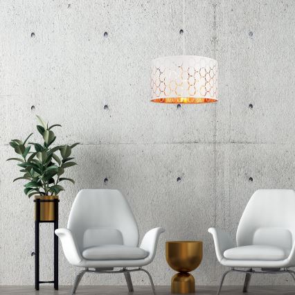 Висяща лампа на кабел ULLE 1xE27/15W/230V, бяла