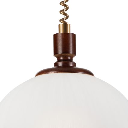 Регулируем полилей RAMONA 1xE27/60W/230V бежов/тъмно кафяв/бор