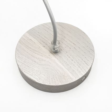 Висяща лампа с кабел AIDA 1xE27/60W/230V, Ø 35 см, дъб/бял