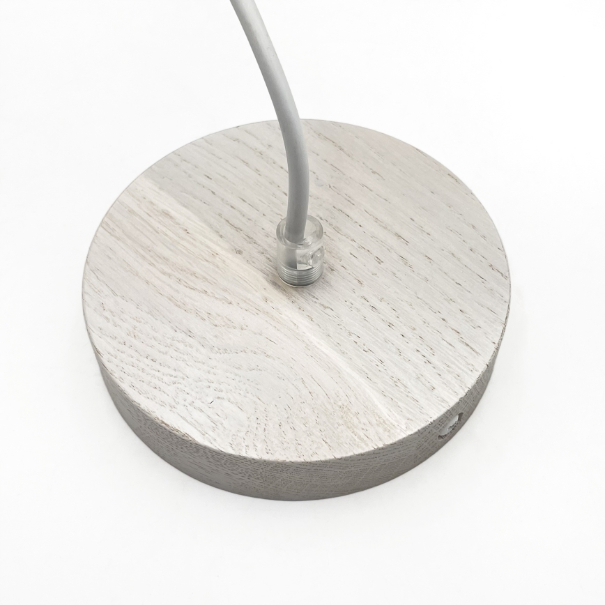 Висяща лампа с кабел AIDA 1xE27/60W/230V, Ø 35 см, дъб/бял