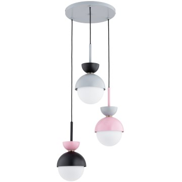 Висяща лампа с кабел IRSA, 3xE27/15W/230V, многоцветна