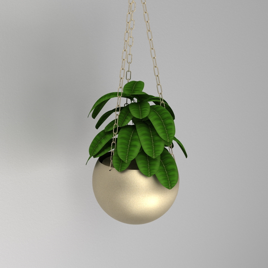Висяща саксия 155x27 см златист