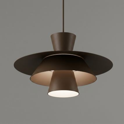 Висящо осветително тяло на кабел PLATO 1xE27/15W/230V кафяво