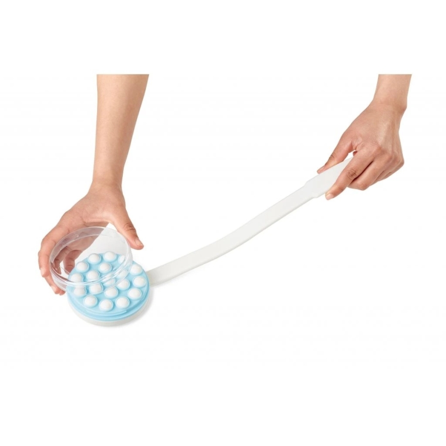 Vitility - Апликатор за душ-гел/мляко за тяло бял/син