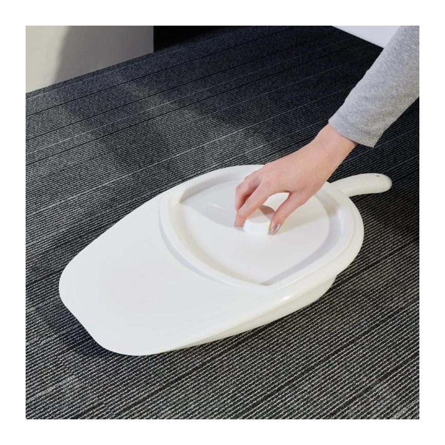 Vitility - Тоалетен съд за легло с капак, бял