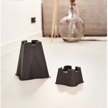 Vitility - Комплект от 4 повдигащи крачета за легло, 7 см, черни