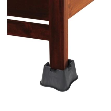 Vitility - Комплект от 4 повдигащи крачета за легло, 7 см, черни