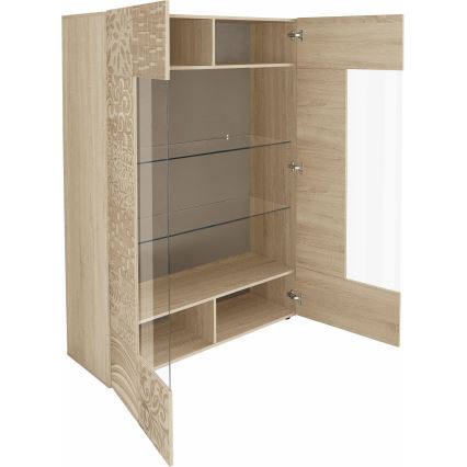 Витрина ARIA в цвят дъб сонома