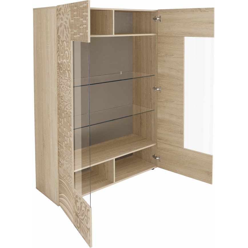 Витрина ARIA в цвят дъб сонома