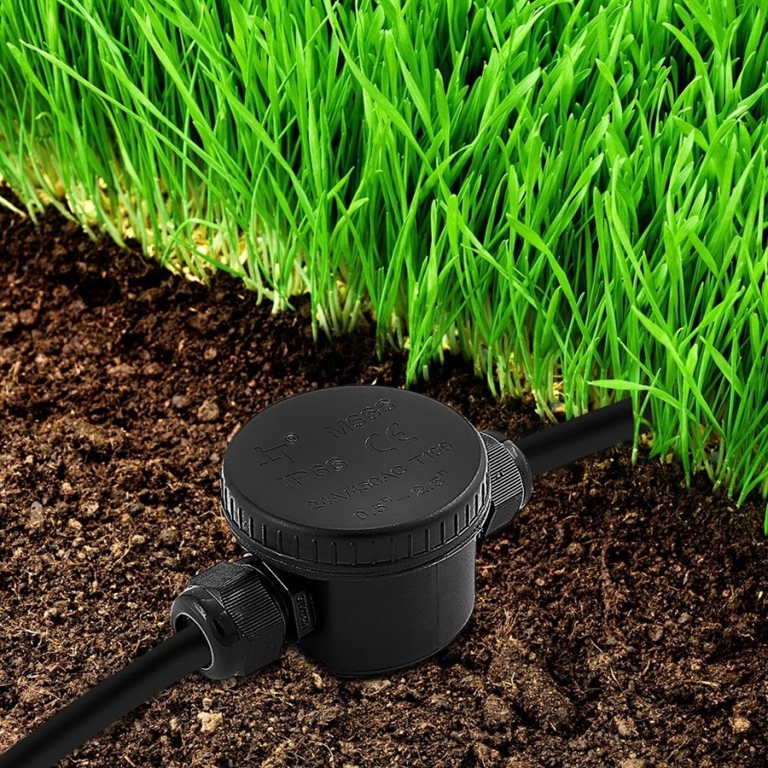 Водоустойчив свързващ конектор IP66 черен