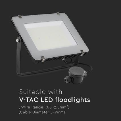 Водоустойчив свързващ конектор IP66 черен