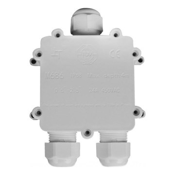Водоустойчива разклонителна кутия IP68 бял