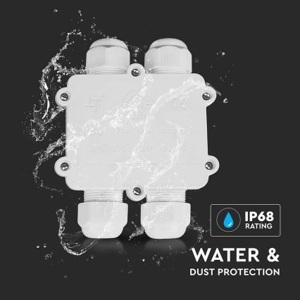 Водоустойчива разклонителна кутия IP68 бял