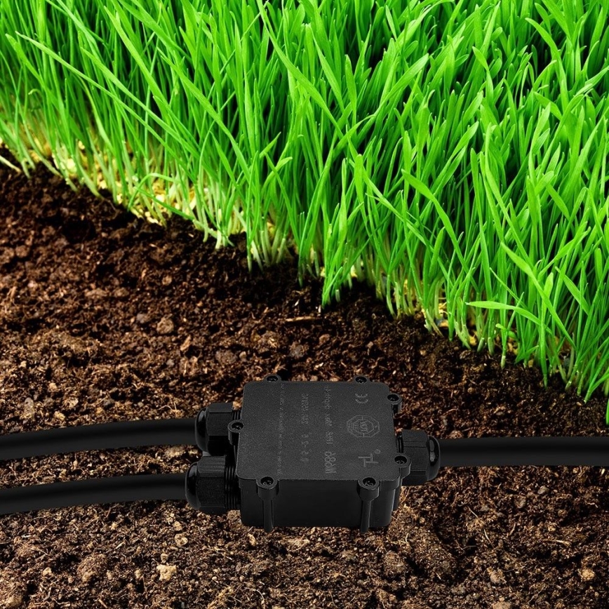 Водоустойчива разклонителна кутия IP68 черен