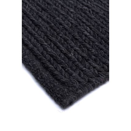 Вълнен килим FIR WOOL 120x170 см, 2600 г/м², антрацит/натурален