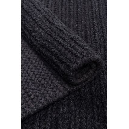 Вълнен килим FIR WOOL 120x170 см, 2600 г/м², антрацит/натурален