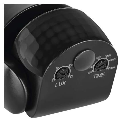Външен PIR сензор за движение и сумрак 1200W/230V IP65 черен