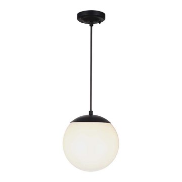 Външен полилей на кабел 1xE27/60W/230V, диаметър 20 см, IP44, черен