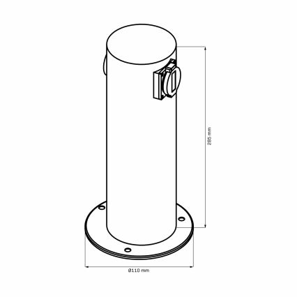 Външна колона с 2 контакта ELEKTRI 230V IP44