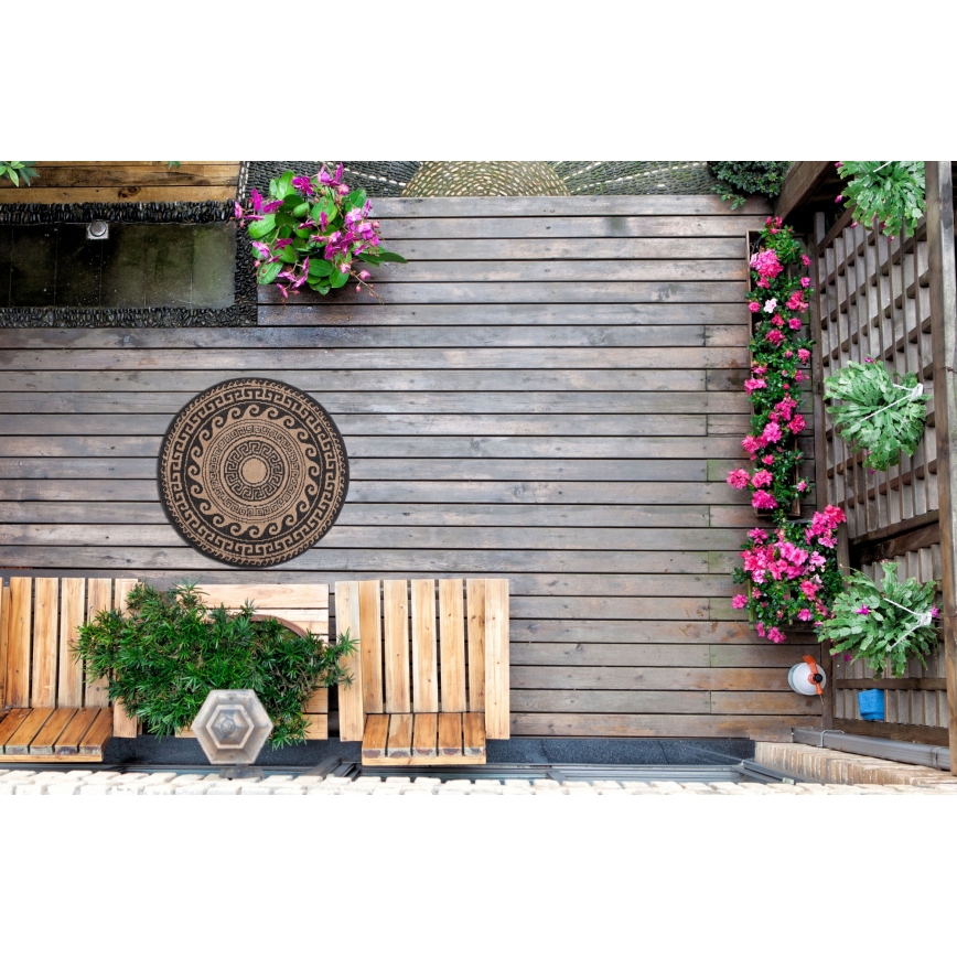 Външен килим DELMAR 80 см кафяв/бежов