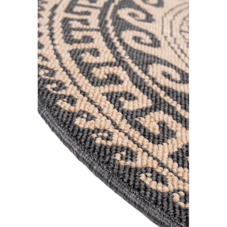 Външен килим DELMAR 80 см кафяв/бежов