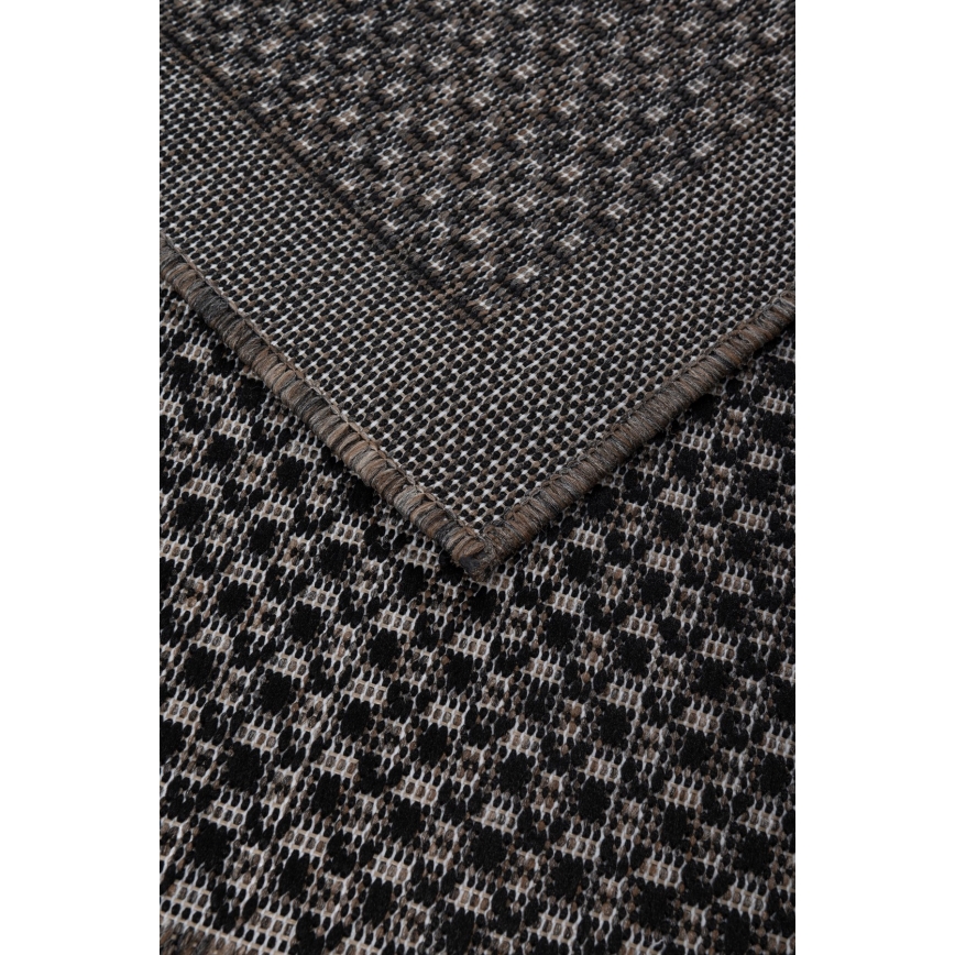 Външен килим EXPRESS NEW OUTDOOR 160x220 см антрацит/кафяв