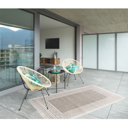 Външен килим EXPRESS NEW OUTDOOR 160x220 см сив/бежов