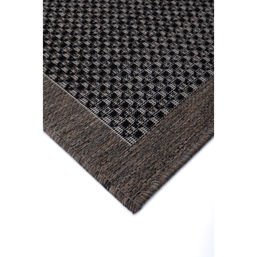 Външен килим EXPRESS NEW OUTDOOR 80 x 150 см, антрацит/кафяв
