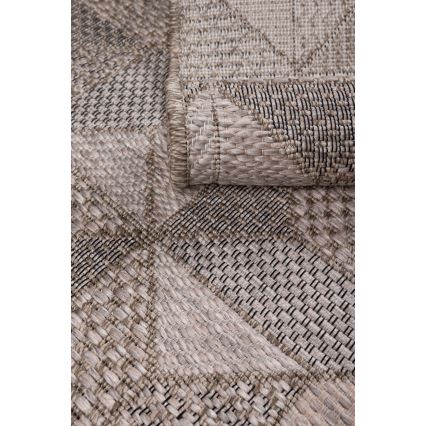 Външен килим ORIA 120 x 170 см сив/бежов