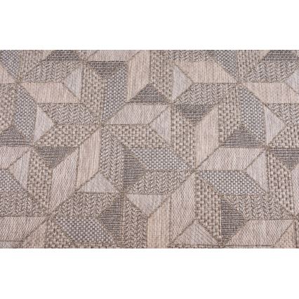 Външен килим ORIA 120x170 cm сив/бежов