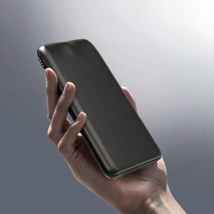 Външна батерия 10000 mAh 10W Power Delivery 2xUSB-C + 1xUSB-A черен