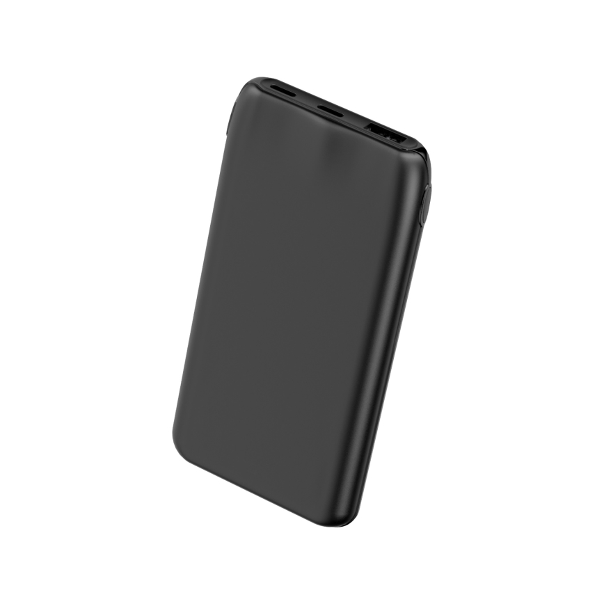 Външна батерия 10000 mAh 10W Power Delivery 2xUSB-C + 1xUSB-A черен