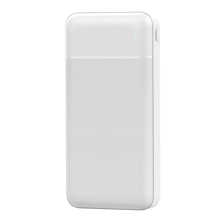Външна батерия 20000 mAh 3,7V бяла