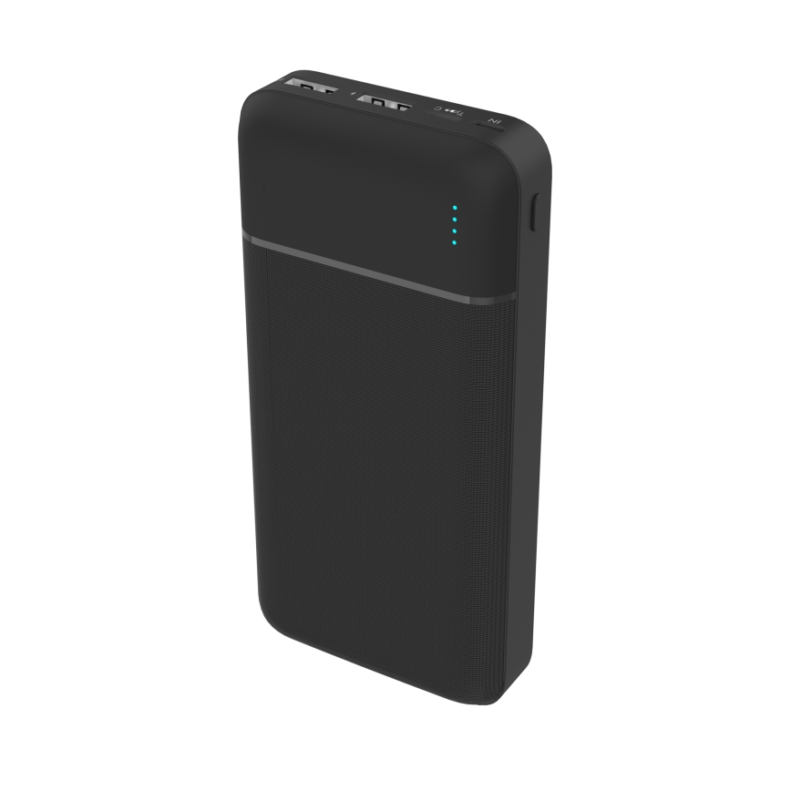 Външна батерия 20000 mAh 3,7V черна