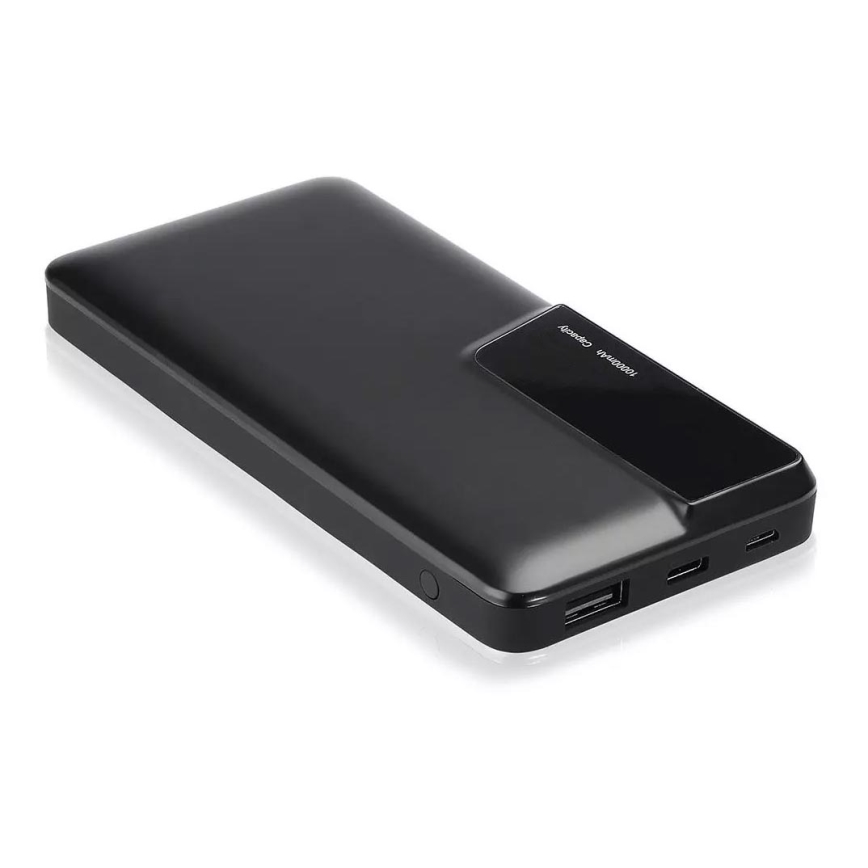 Външна батерия с дисплей 10000mAh/3,7V черна