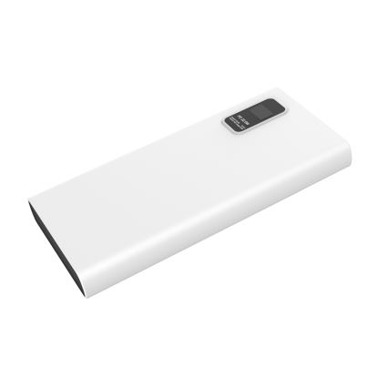 Външна батерия с LED дисплей Power Delivery 10000 mAh 3,7V бял