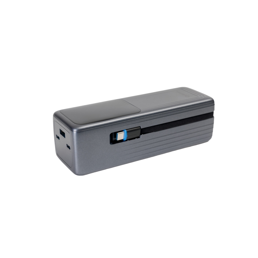 Външна батерия с LED дисплей, Power Delivery, 27000 mAh (3,7 V), черна