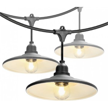 Външна декоративна гирлянда CRETE 15xE27/230V 20m IP44