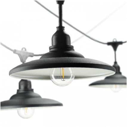 Външна декоративна гирлянда CRETE 15xE27/230V 20m IP44