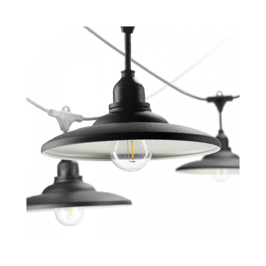 Външна декоративна гирлянда CRETE 15xE27/230V 20m IP44