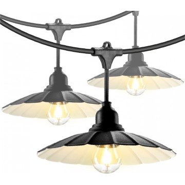Външна декоративна гирлянда CRETE 15xE27/230V 20m IP44