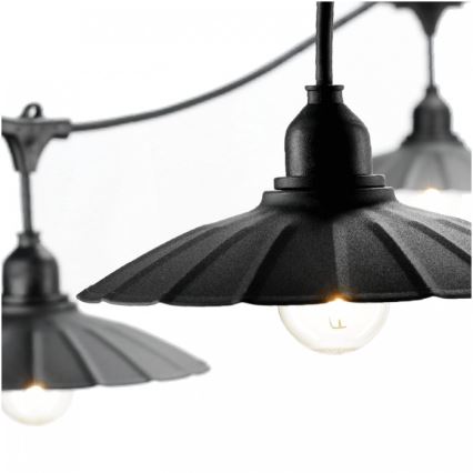Външна декоративна гирлянда CRETE 15xE27/230V 20m IP44